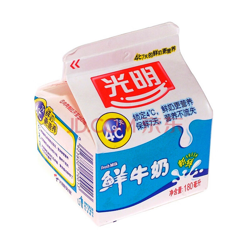 光明 纯鲜牛奶新鲜屋 200ml/盒