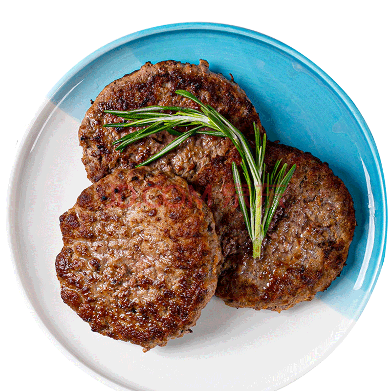 澳洲进口和牛汉堡肉饼上脑牛肉饼160克西餐食材早餐汉堡纯肉无添加