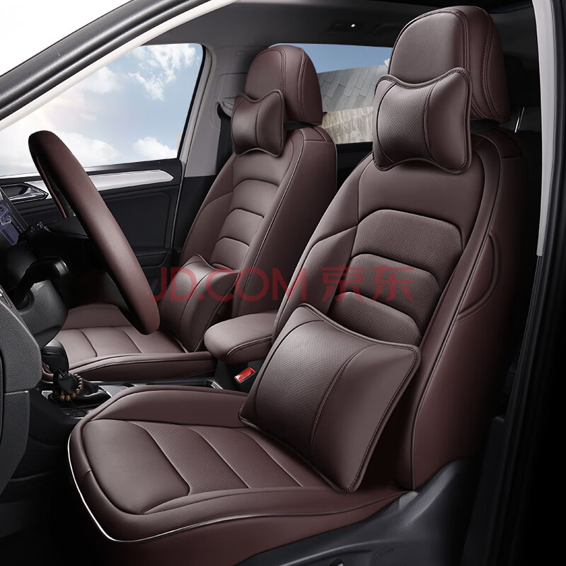 座套大众polo真皮座椅套全包19款新帕萨特速腾探歌坐垫四季 咖啡色