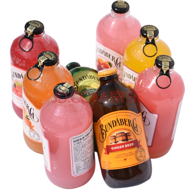 澳大利亚进口宾得宝(bundaberg)果味饮料蜜桃味干姜汽水青柠西柚味