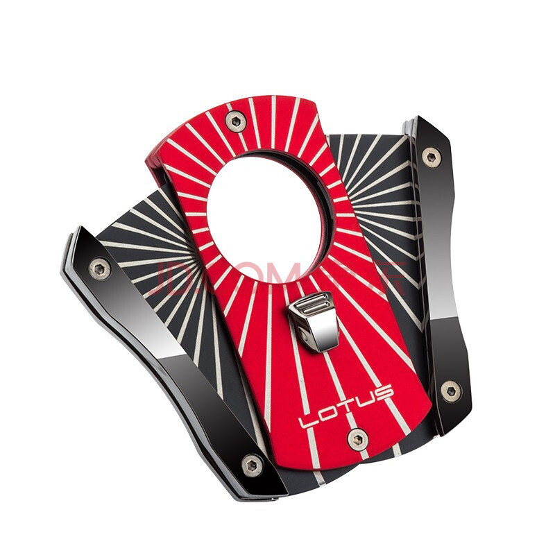 lotus 雪茄剪 半自动扇形型剪不锈钢刀刃 红色04