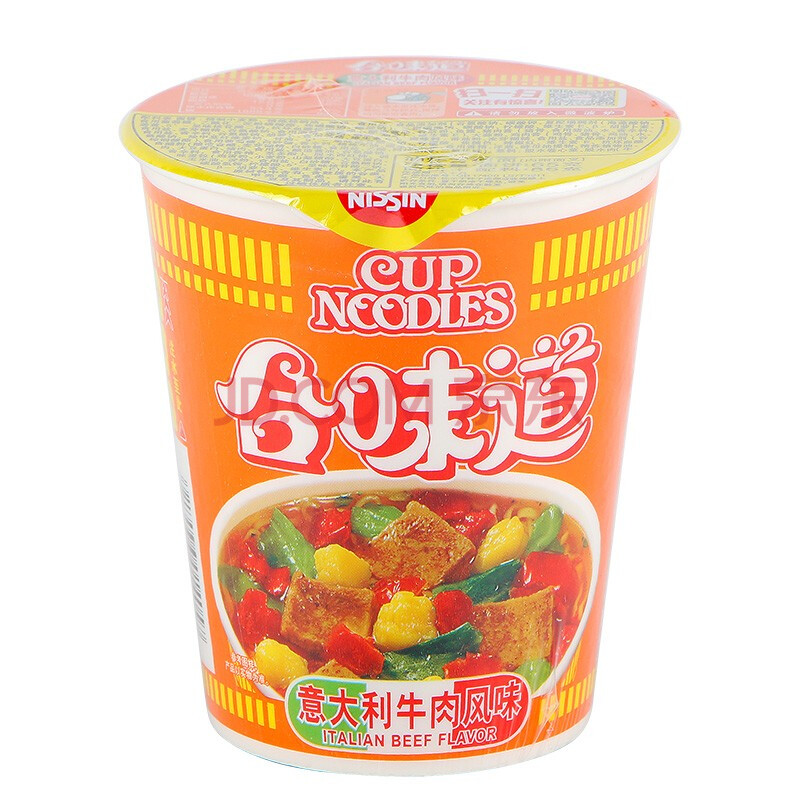 nissin/日清合味道意大利牛肉味86g 方便面杯面泡面速食面