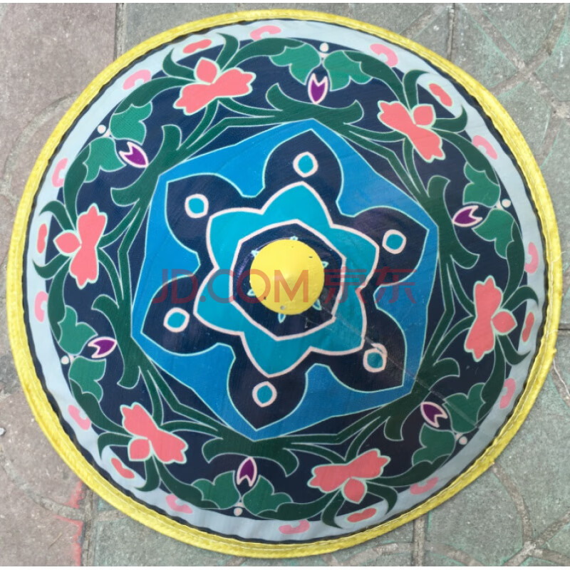 斗笠帽舞蹈用品三叶子竹编帽舞台成人儿童36cm演出道具遮阳防雨帽