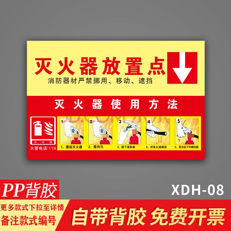 警示提示牌倉庫重地嚴禁煙火標誌貼紙有電危險滅火器放置點使用方法