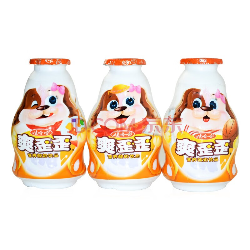 娃哈哈爽歪歪含乳饮料200g*24瓶整箱装哇哈哈饮品 爽歪歪200g*4瓶