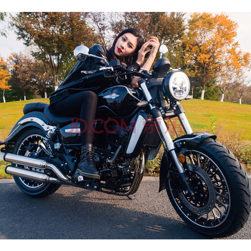 ur复古太子美式巡航摩托车400cc双缸水冷电喷嘉吉摩托车飞翎太子机车