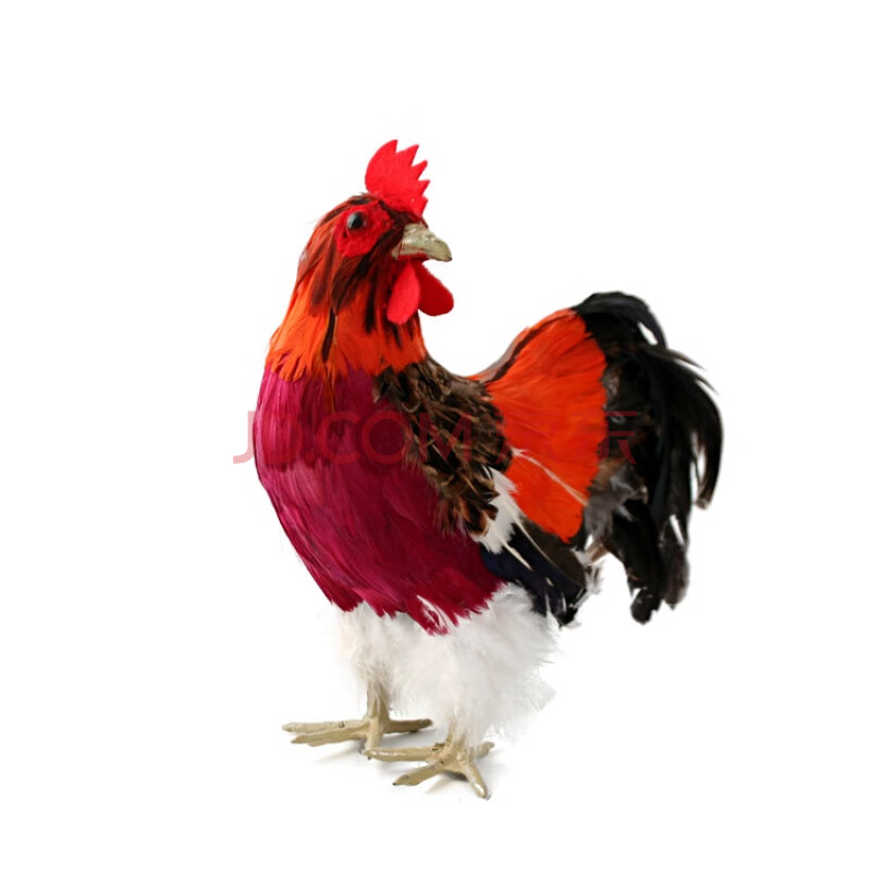 仿真鸡娃娃 会叫大公鸡毛绒玩具动物模型家居工艺品家禽摆件仿真母鸡