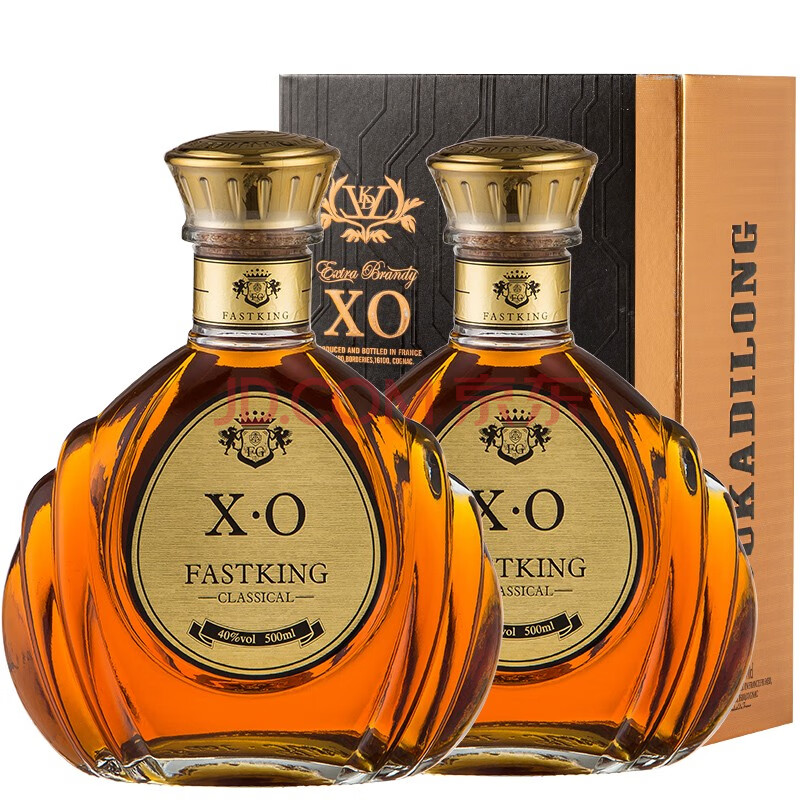 洋酒威士忌xo白兰地套装组合伏特加烈酒调酒基酒酒吧酒水fastking莎堡
