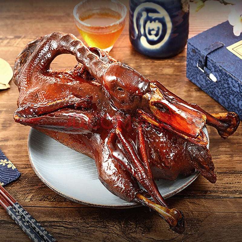 饭爷生活 招牌酱板鸭(香辣味) 400g/袋 整只手撕香辣味真空鸭肉卤制类