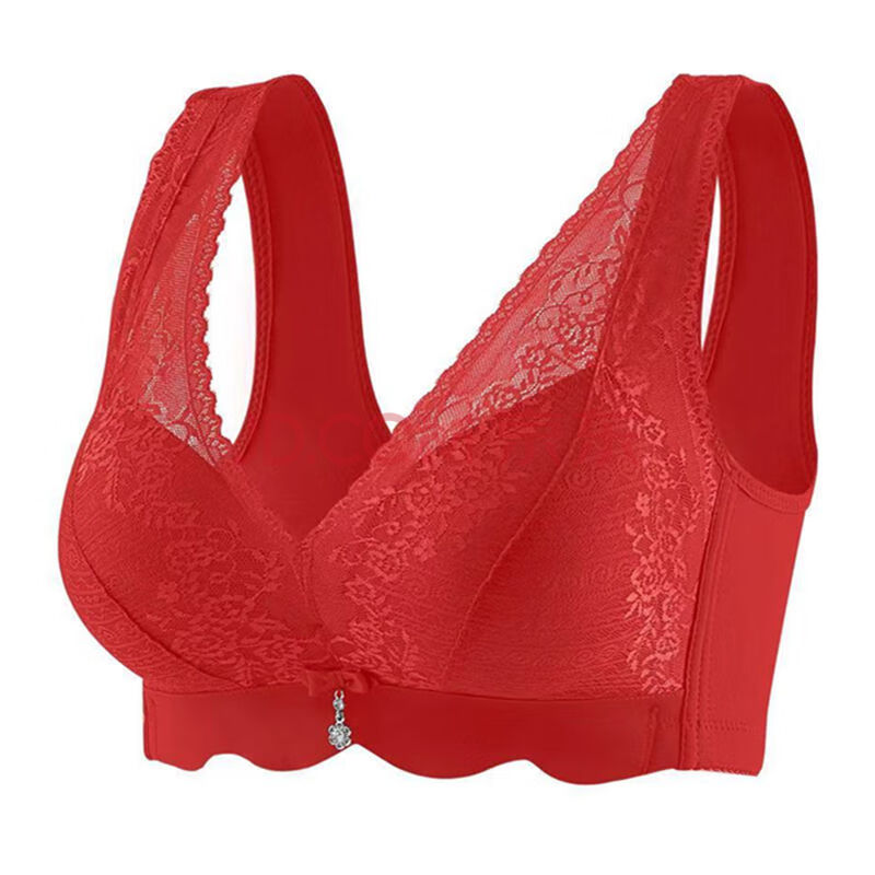 袋鼠(daishu)维多利亚内衣套装女不掉肩宽带内衣女无钢圈小胸聚拢调整