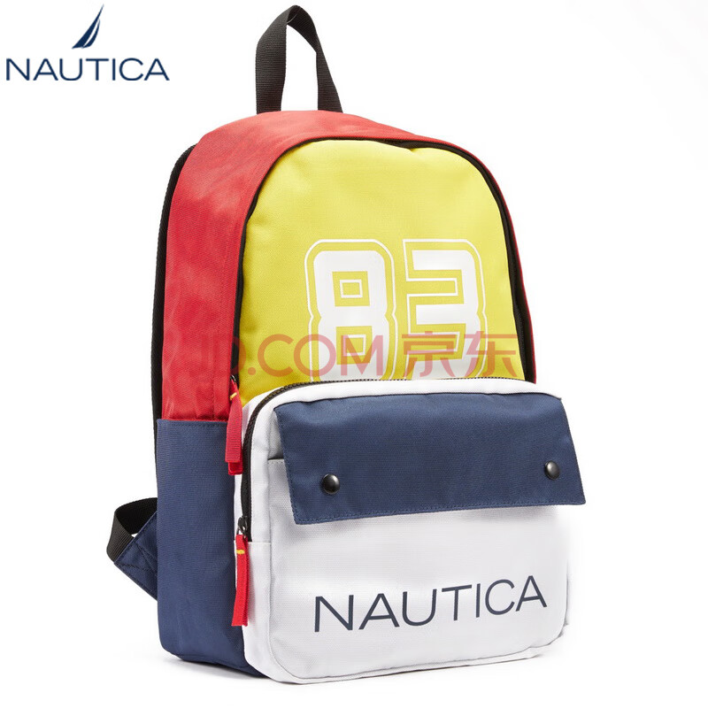 诺帝卡(nautica)双肩包男女士潮17英寸电脑包大容量笔记本包休闲时尚