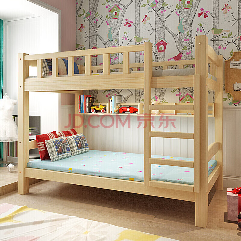 床实木床上下床双层床成人高低床实木学生床员工宿舍上下铺床松木上