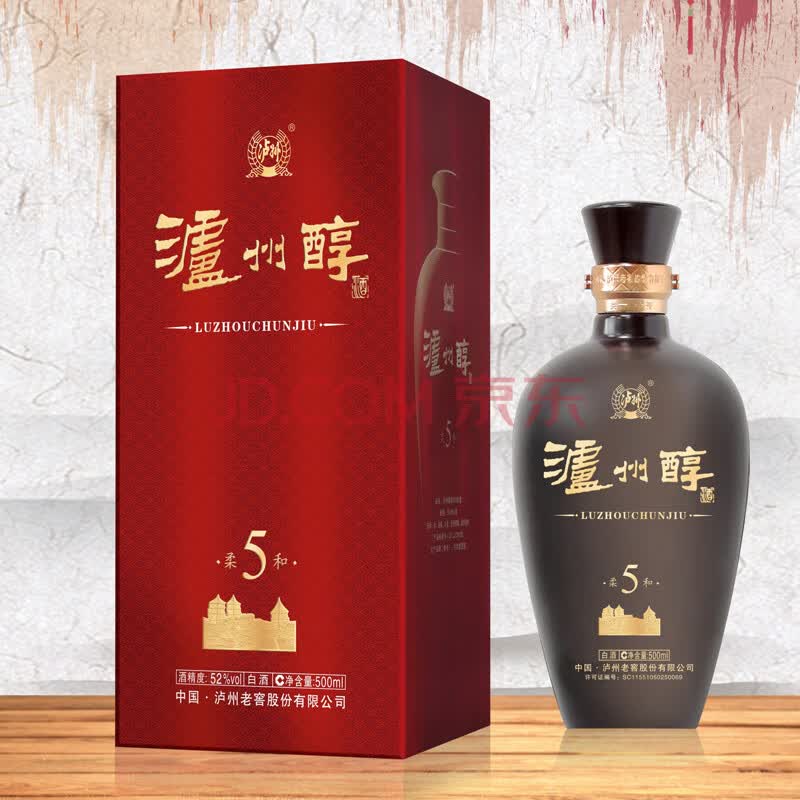 泸州醇 柔和5 41.8度白酒 500ml