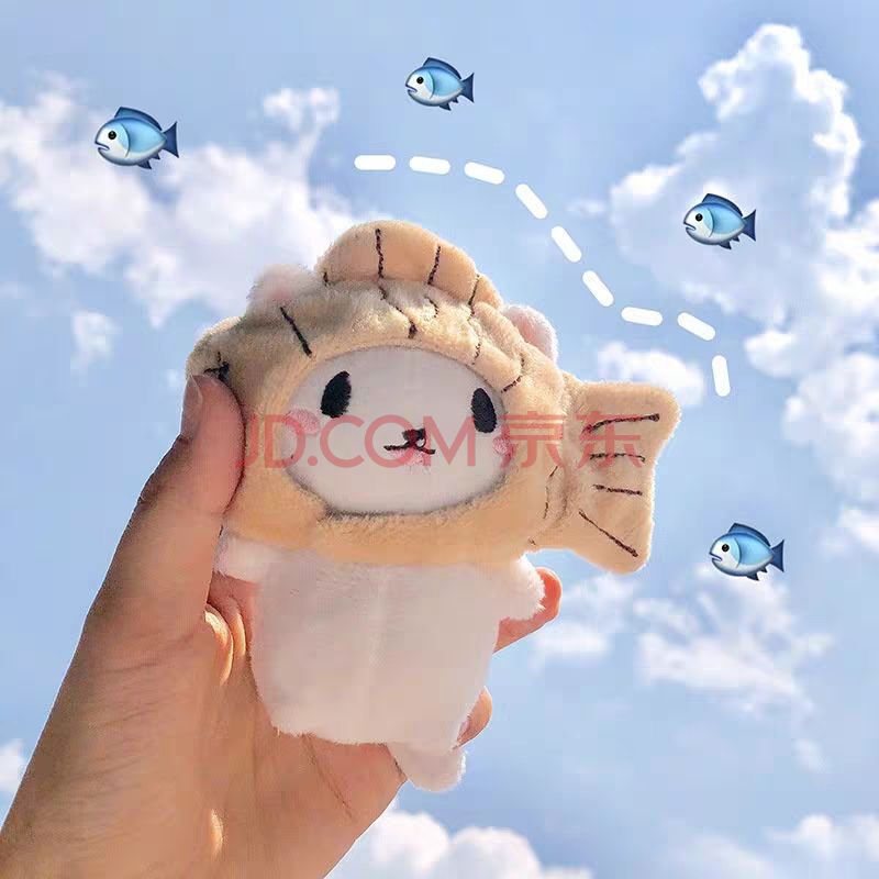 钥匙扣挂件鲷鱼烧猫咪挂件ins抖音同款头套毛绒公仔玩偶书包挂件钥匙