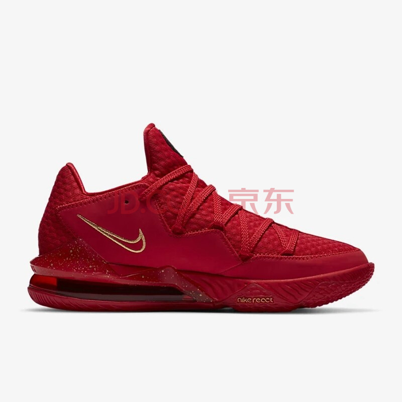 nike耐克 lebron lbj17代17 黑红气垫实战舒适耐磨男子篮球鞋 bq3178