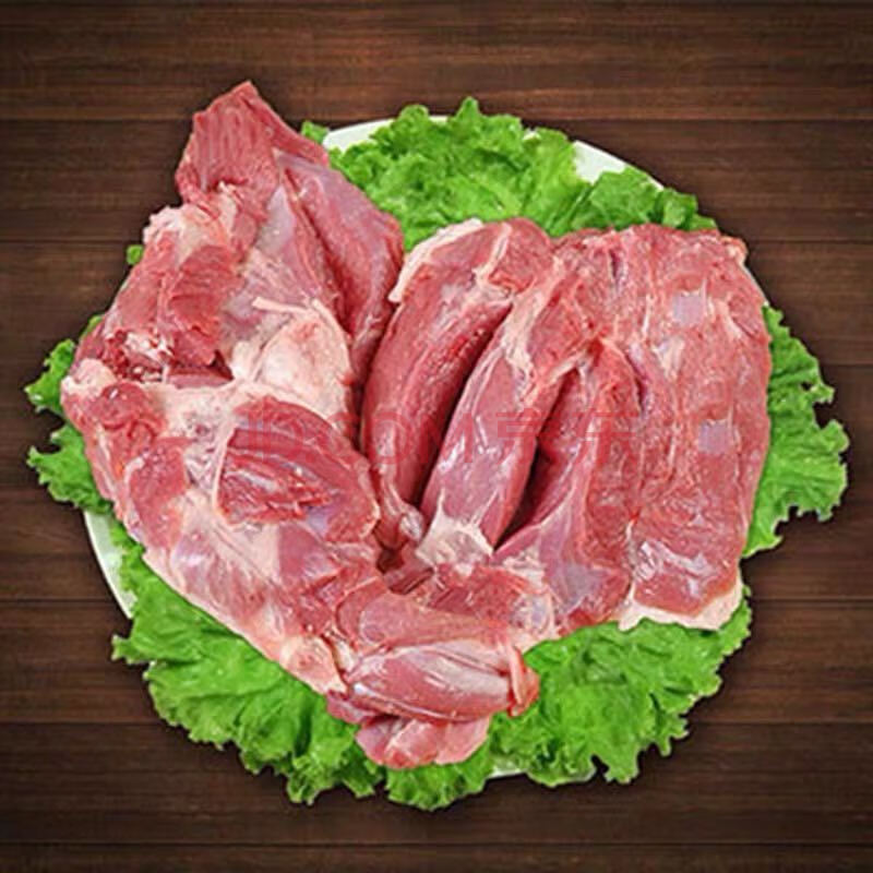 新鲜羊肉批发去骨羊后腿肉烧烤食材火锅食材 带骨整个羊前腿斩断(2.