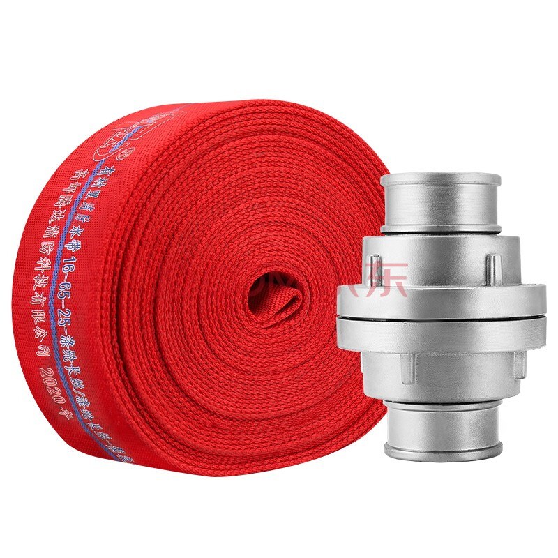 腾达 消防水带16型65mm聚氨酯水带农用灌溉浇水管25米2.