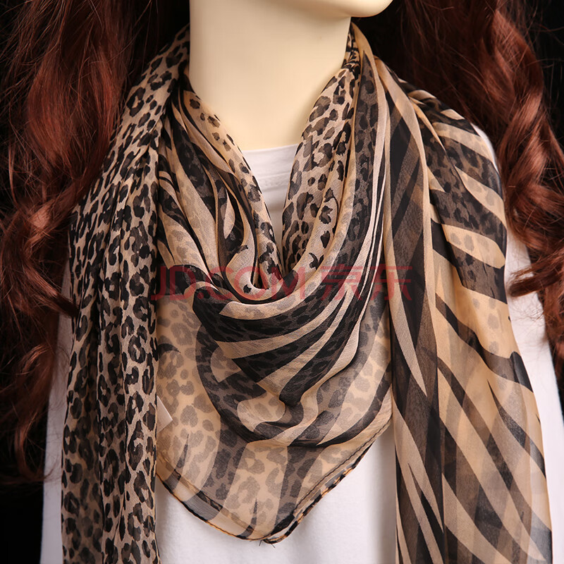 女士大方丝巾春秋气质中年送妈妈生日礼物围巾薄款披肩两用围脖丝绸