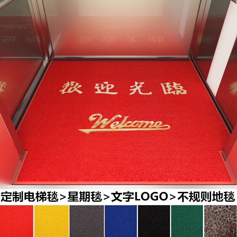 安俊 电梯地毯 定制印字图案logo商用广告地毯星期地毯酒店门口迎宾
