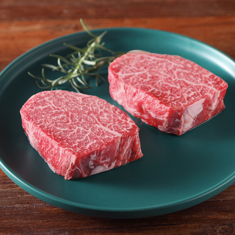 爵鲜 澳洲和牛m9菲力原切雪花儿童牛排牛肉牛扒非日本a5神户牛肉 500g