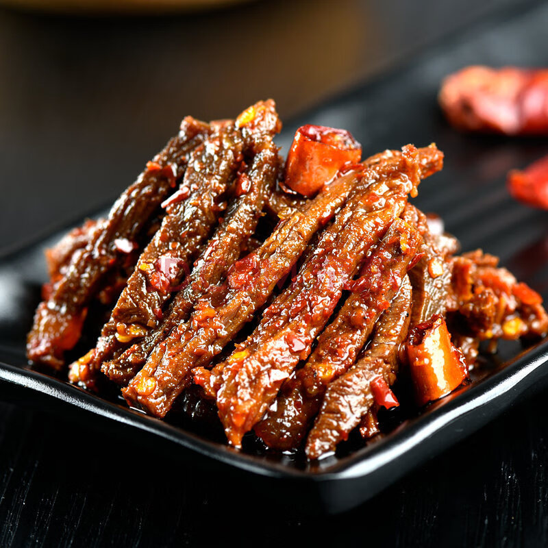 诺尔格四川自贡特产麻辣冷吃牛肉小零食熟食真空手撕牛肉干袋装即食香