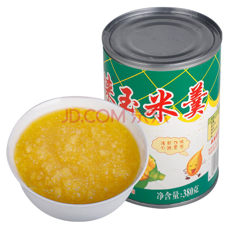 玉米羹罐头 380g一份5罐 百人睐玉米羹罐头 家用酒店玉米羹玉米粥