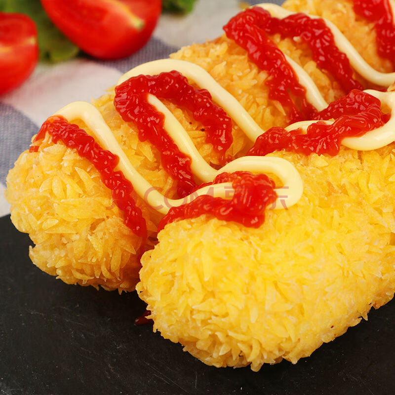 芝士热狗棒 芝士热狗棒韩国网红拉丝芝士棒油炸冷冻半成品 脆皮热狗棒