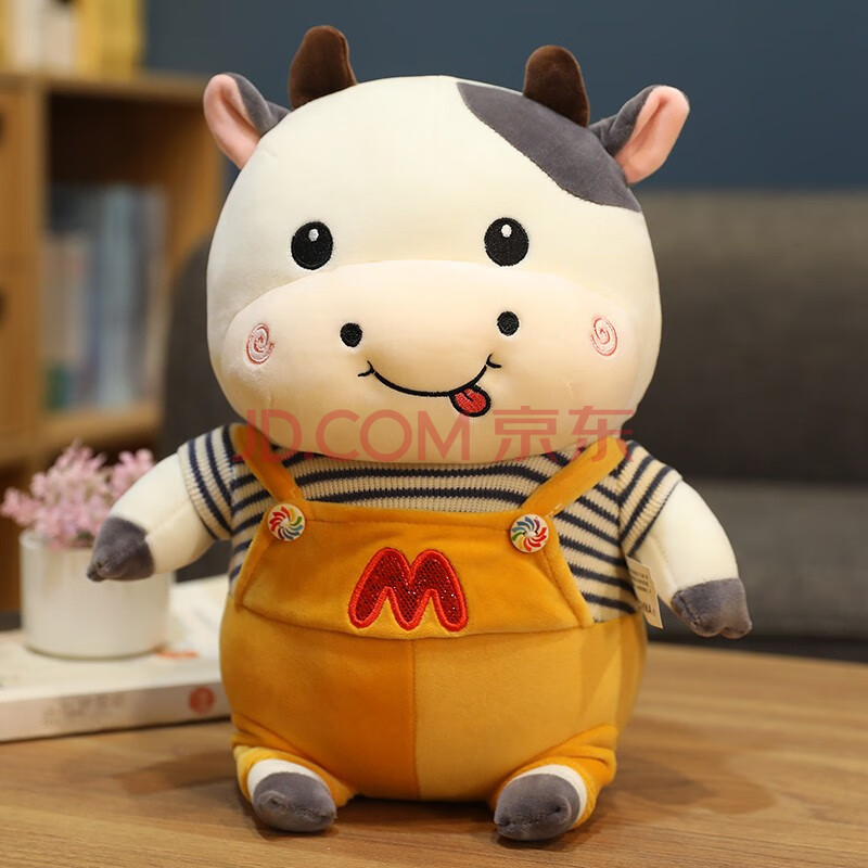 牛年吉祥物牛公仔毛绒玩具布娃娃摆件公司2021年年会采购礼品年会礼物