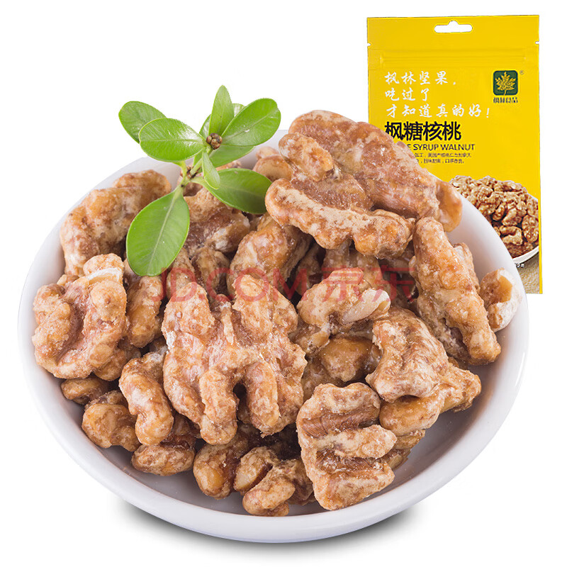 枫糖核桃仁干果混合果仁休闲零食坚果特产 枫糖