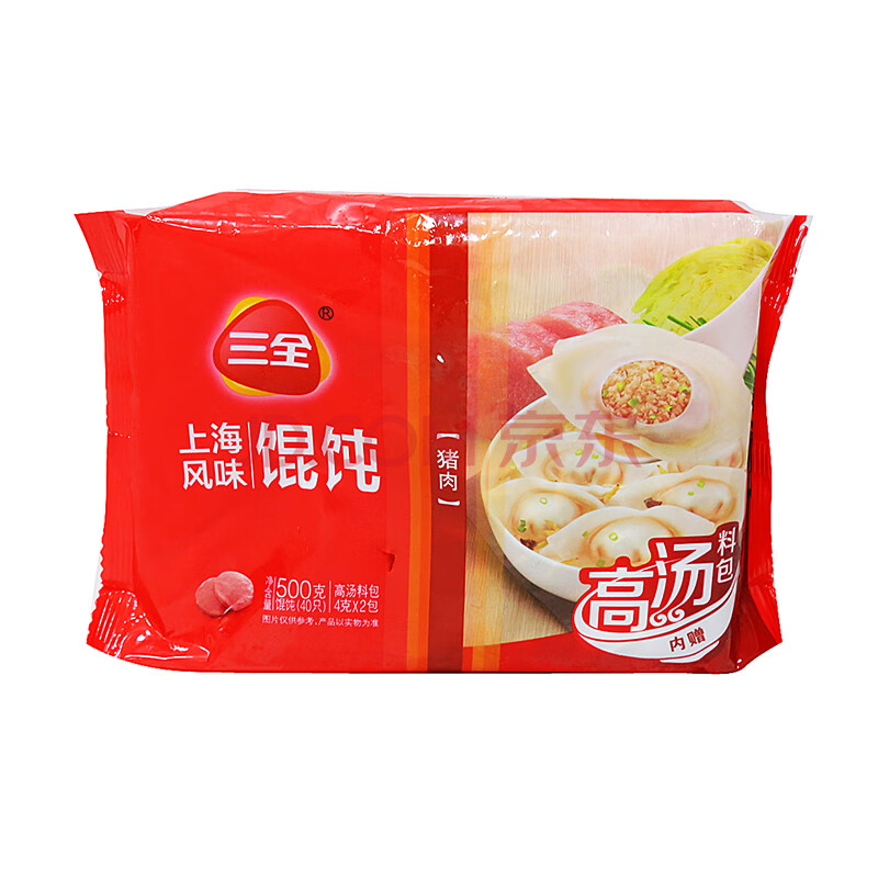 三全上海风味馄饨(猪肉) 500克