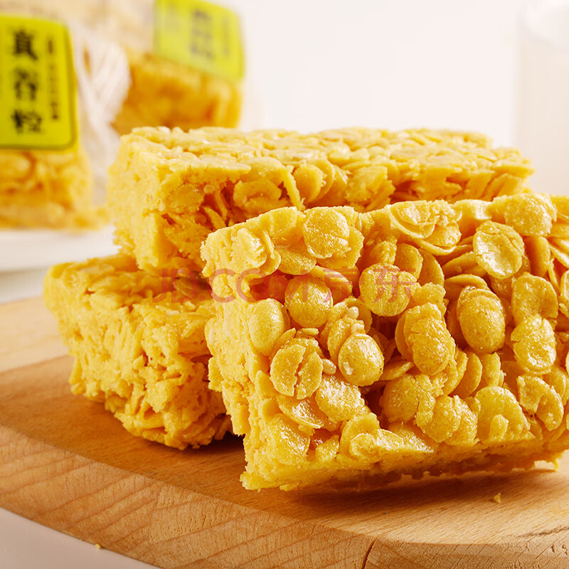 零食甜玉米脆点心膨化小整箱装休闲食品 玉米酥500克 手撕面包500克