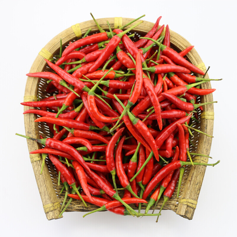 湛航 广西特产 新鲜红小米辣 超辣红辣椒红米椒朝天椒 生鲜蔬菜 生鲜