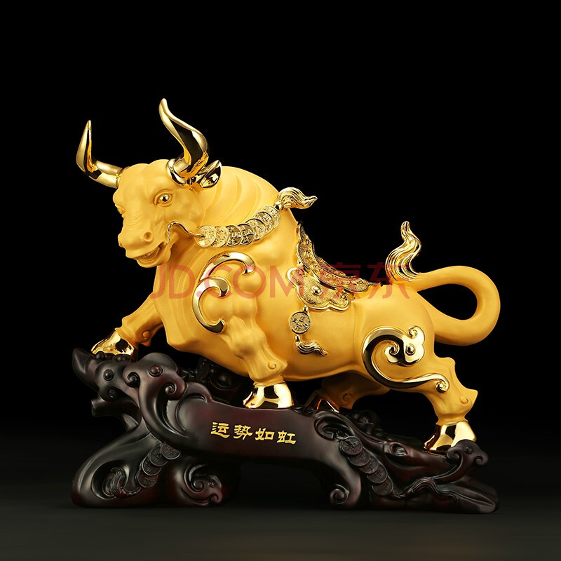 生肖牛摆设店铺开业礼品商务送礼馈赠 家居客厅玄关书房办公室装饰品