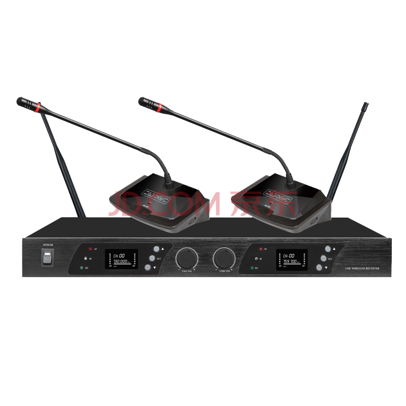 jusbe 佳比 uhf无线 一拖二 会议麦克风fl-9200【图片 价格 品牌 报价