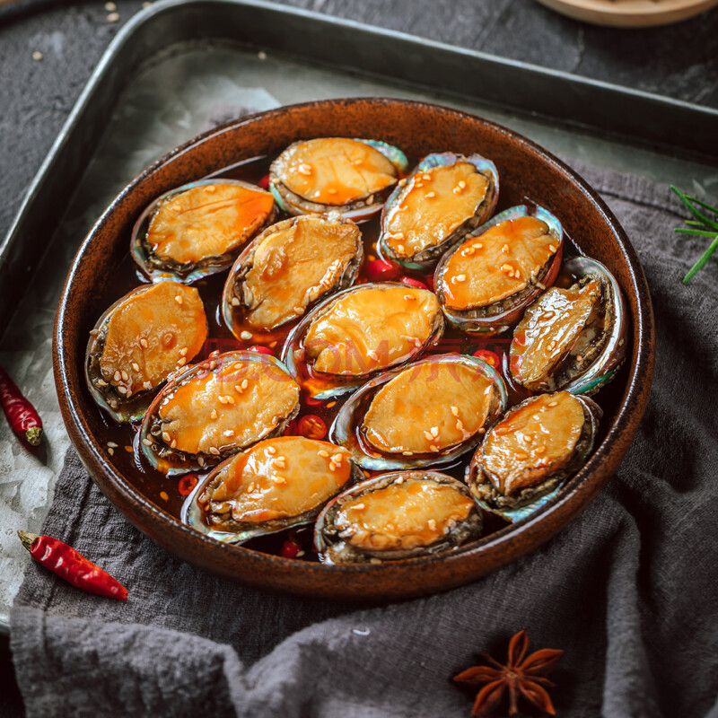 鲍鱼罐头即食麻辣小海鲜熟食即食罐装鲜活水产