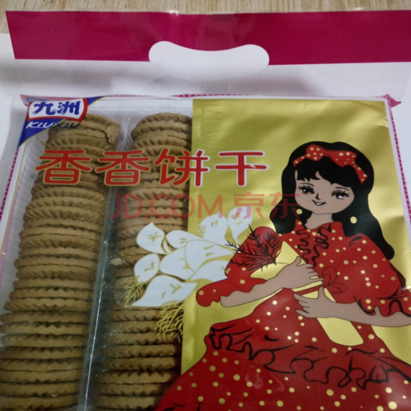 童年香香九洲牌小时候袋装九州饼干宿州味道记忆香香饼干 4袋