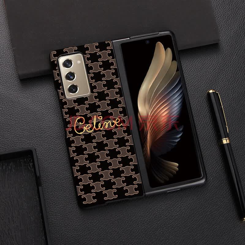 品盟三星w21手机壳w2021心系天下保护套皮纹防摔galaxy zfold2折叠屏w