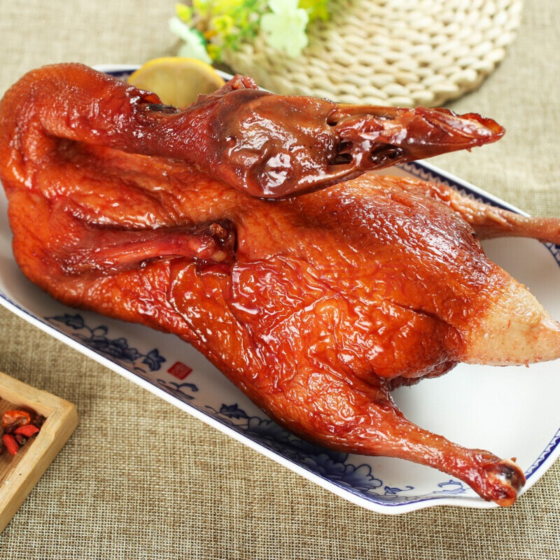 老上海酱鸭啤酒鸭500-600g熟食卤鸭卤味酱板鸭卤鸭美食小吃 正宗上海