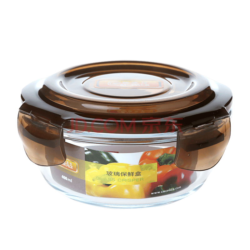 带盖微波炉专用加热饭盒便当盒高硼玻璃保鲜盒 400ml【图片 价格 品牌