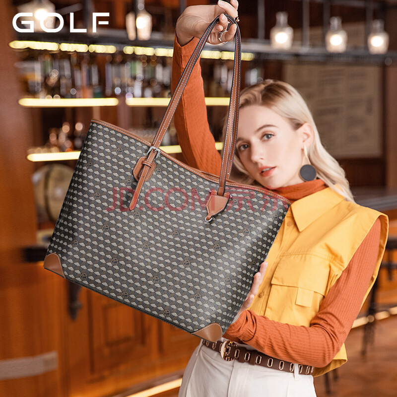 潮流女包 单肩包 高尔夫(golf) 高尔夫golf时髦托特包女士单肩包潮流