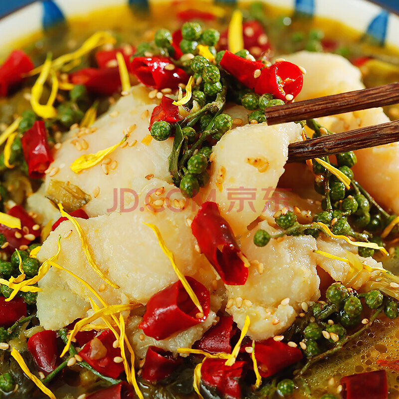 【老饭骨】菊花金汤酸菜鱼665g 半成品料理包 速食老坛泡菜鱼酸汤