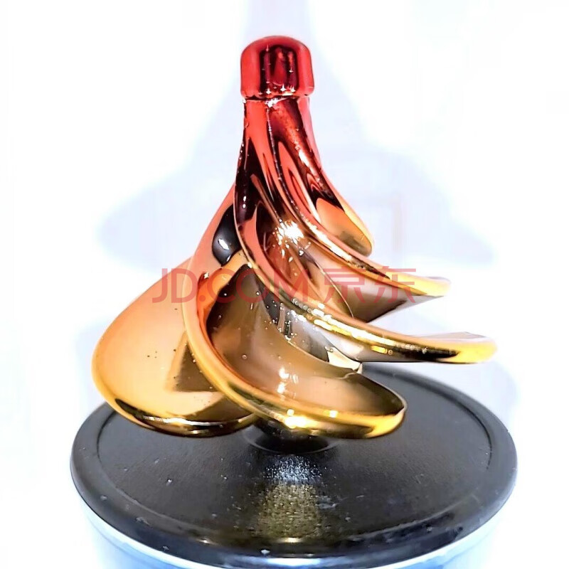 风动空气念力陀螺玩具东西儿童成人指尖解压玩具反重力黑科技 红金