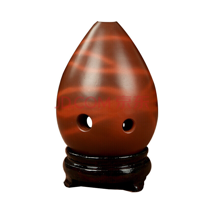 永田七星埙 乐器埙,6孔水滴演奏埙 成人儿童陶埙乐器 古朴线纹 f调