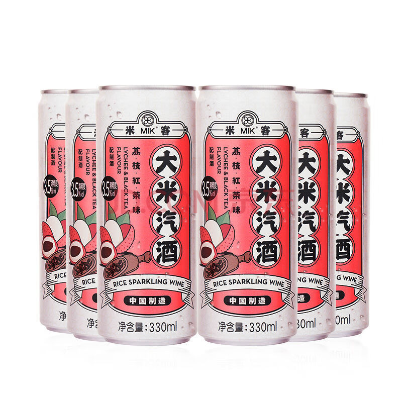 5度 330ml*6罐 荔枝红茶味米酒330ml*6罐