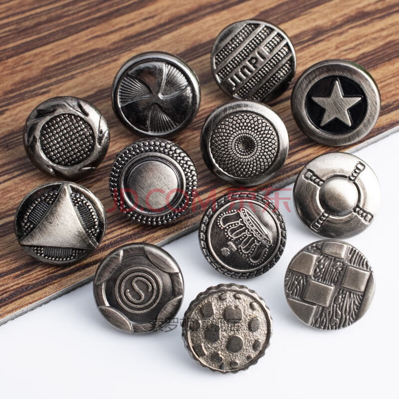 金属铆钉凉鞋纽扣百搭男士沙滩鞋夏季皮凉鞋拖鞋辅料配件扣子 2付装