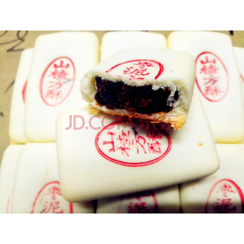 天津特产豆沙山楂枣泥方酥传统老味糕点心白皮酥皮八件 250g 250g约6