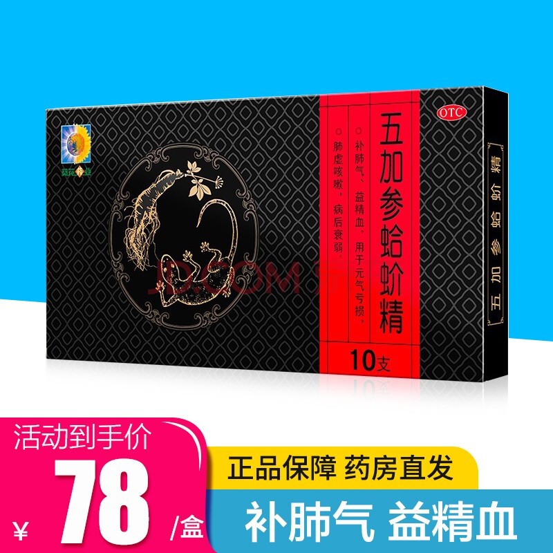 葵花 五加参蛤蚧精 10ml*10支 补肺气益精血用于元气亏损肺虚咳嗽病后