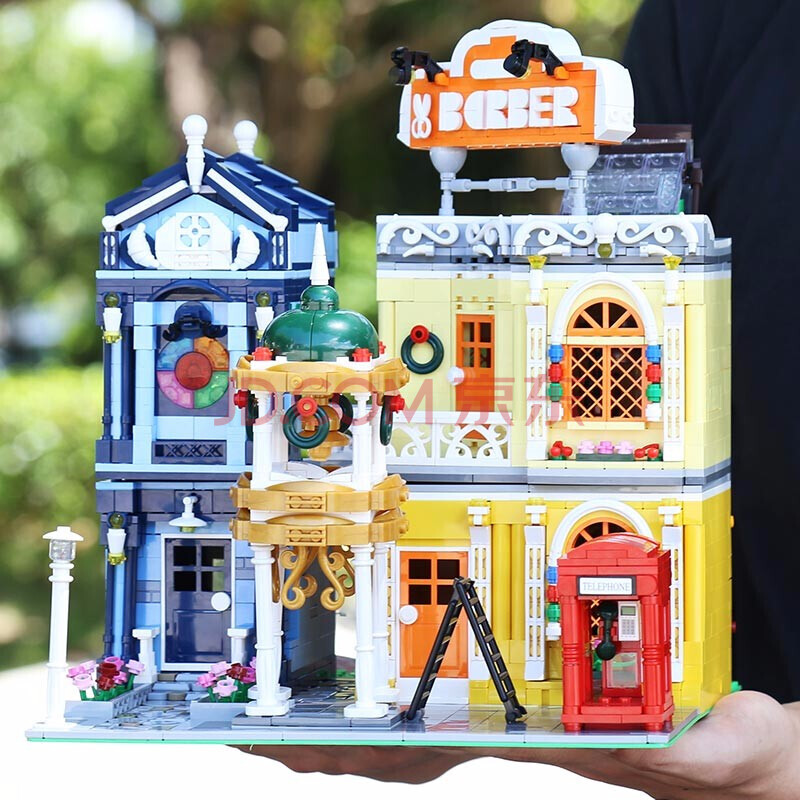 乐高街景植物园拼装积木成年大人高难度建筑模型玩具 16031 小城理发