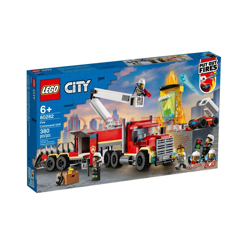 【乐高60282】乐高(lego)积木 城市系列60282 消防移动指挥车 男孩