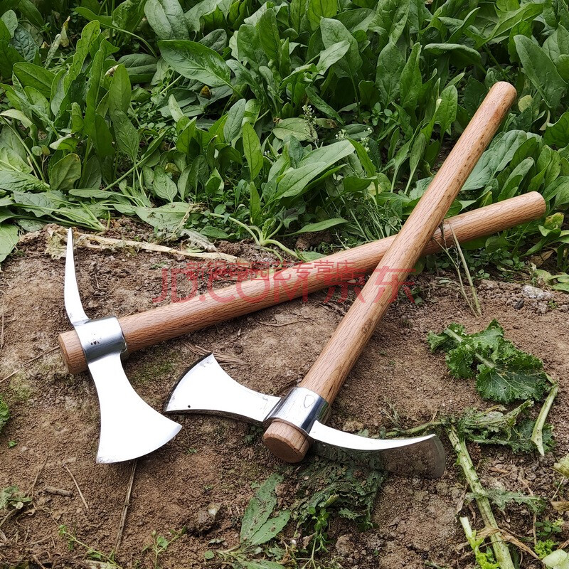 德骊嘉 不锈钢镐斧便携刨砍两用小号锄头松土挖树桩盆景工具一体淬火